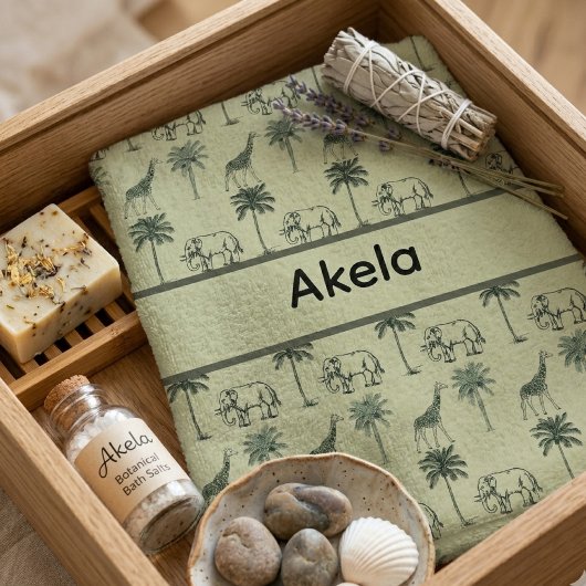 Afrika Savanne Patroon Bad Handdoek