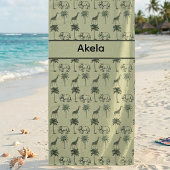 Afrika Savanne Patroon Bad Handdoek