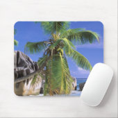 Afrika, Seychellen, La Digue-eiland. Graniet 2 Muismat (Met muis)
