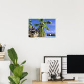 Afrika, Seychellen, La Digue-eiland. Graniet Poster (Thuiskantoor)