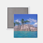 Afrika, Seychellen, Praslin-eiland, St. Pierre Magneet (Voorkant / Achterkant)