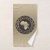 Afrika Silhouet Ontwerp • De Moederland Bad Handdo Handdoek (Handdoek)