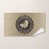 Afrika Silhouet Ontwerp • De Moederland Bad Handdo Handdoek (Handdoek)