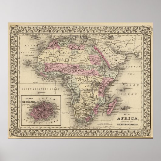 Afrika St Helena Poster (Voorkant)