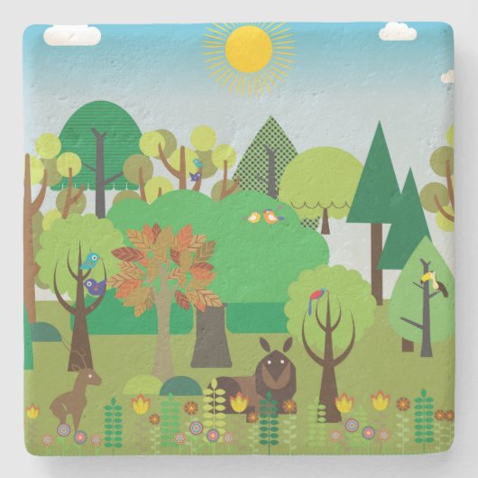 Afrika Stenen Onderzetter (Voorkant)