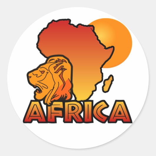 Afrika stickers (Voorkant)