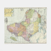 Afrika, Suezkanaal Fleece Deken (Voorkant (Horizontaal))