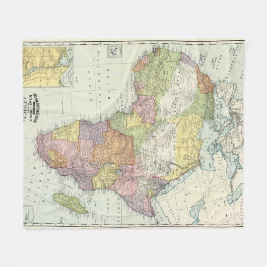 Afrika, Suezkanaal Fleece Deken (Voorkant (Horizontaal))