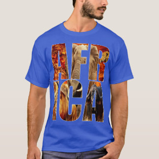Afrika T Shirt Afrika Grote 5 T-shirt Zuid-Afrikaa