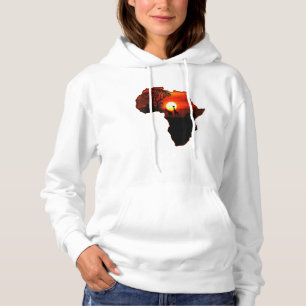 Afrika T Shirt Kaart van Afrika T-shirt Zuid-Afrik