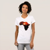 Afrika T Shirt Kaart van Afrika T-shirt Zuid-Afrik (Voorkant volledig)