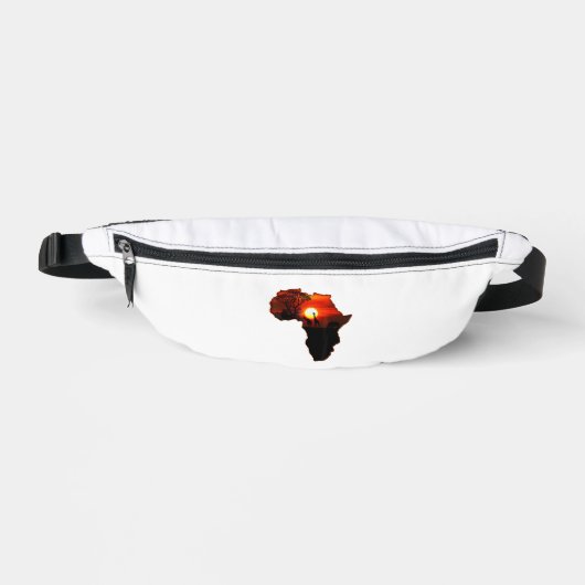 Afrika T Shirt Kaart van Afrika T-shirt Zuid-Afrik Heuptasje (Voorkant)