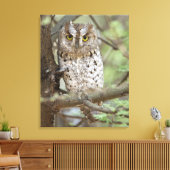 Afrika. Tanzania. Afrikaanse politie-oplichter bij Canvas Afdruk (Insitu (Woonkamer))