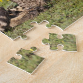 Afrika. Tanzania. Cheetah moeder en cubs 2 Legpuzzel (Zijkant)