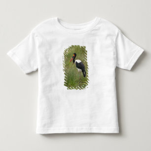 Afrika. Tanzania. Mannelijke Sadelbekooievaar Kinder Shirts