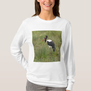 Afrika. Tanzania. Mannelijke Sadelbekooievaar T-shirt