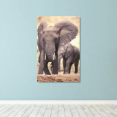Afrika, Tanzania, Nationaal park Tarangire. 2 Canvas Afdruk (Insitu (Houten vloer))