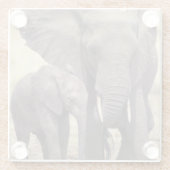 Afrika, Tanzania, Nationaal Park Tarangire Glazen Onderzetter (Achterkant)