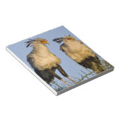 Afrika. Tanzania. Secretaris Vogels bij Ndutu Notitieblok (Schuin)