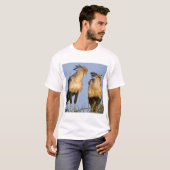 Afrika. Tanzania. Secretaris Vogels bij Ndutu T-shirt (Voorkant volledig)