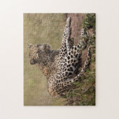 Afrika, Tanzania, Serengeti. Luipaard Legpuzzel (Verticaal)