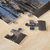 Afrika. Tanzania. Zebras drinken bij Ndutu Legpuzzel (Zijkant)