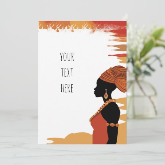 Afrika-thema Kaart (Staand voorkant)