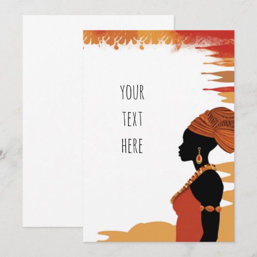 Afrika-thema Kaart (Voorkant / Achterkant)