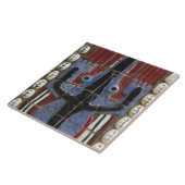 Afrika, Togo, Kpalime. Artisan handicraft Tegeltje (Zijkant)