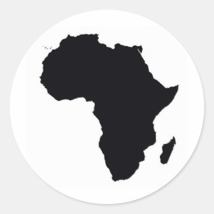 Afrika trots ronde sticker