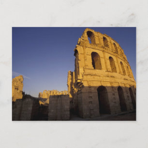 Afrika, Tunesië, El Jem. Ruïnes van een Romeins Briefkaart