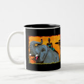 "Afrika!" Tweekleurige Koffiemok (Links)