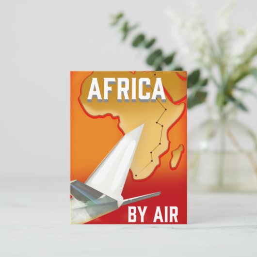Afrika vanuit de lucht briefkaart (Staand voorkant)