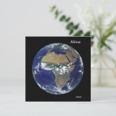 Afrika vanuit de ruimte, NASA Full Disk Afbeelding Kaart (Staand voorkant)