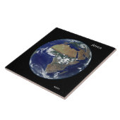 Afrika vanuit de ruimte, NASA Full Disk Afbeelding Tegeltje (Zijkant)