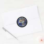 Afrika vanuit de ruimte, NASA-satelliet Ronde Sticker (Envelop)