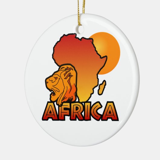 Afrika-versiering Keramisch Ornament (Links)