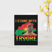Afrika Verzet Thomas Sankara Burkina Faso Ibra Kaart (Gele Bloem)