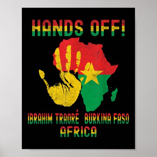Afrika Verzet Thomas Sankara Burkina Faso Ibra Poster (Voorkant)