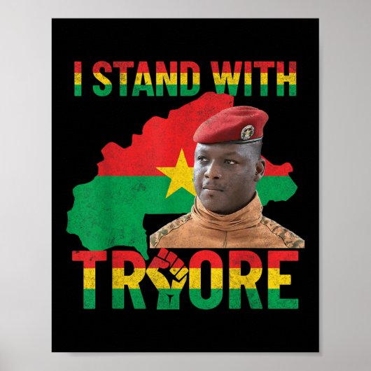 Afrika Verzet Thomas Sankara Burkina Faso Ibra Poster (Voorkant)