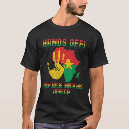 Afrika Verzet Thomas Sankara Burkina Faso Ibra T-shirt (Voorkant)