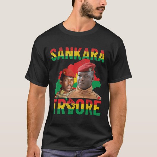 Afrika Verzet Thomas Sankara Burkina Faso Ibra T-shirt (Voorkant)