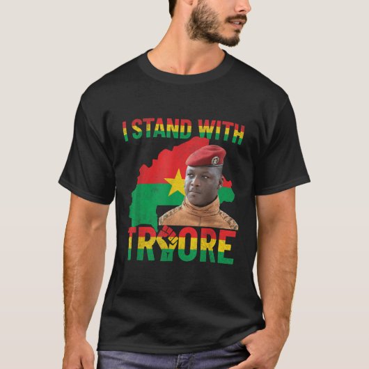 Afrika Verzet Thomas Sankara Burkina Faso Ibra T-shirt (Voorkant)