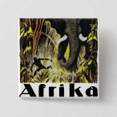 Afrika Vierkante Button 5,1 Cm (Voorkant)