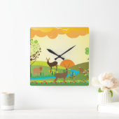 Afrika Vierkante Klok (Huis)