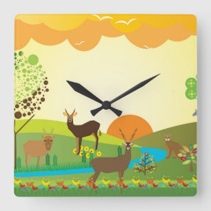 Afrika Vierkante Klok