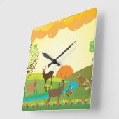 Afrika Vierkante Klok (Hoek)