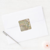 Afrika Vierkante Sticker (Envelop)