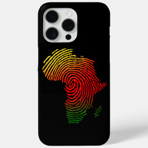 Afrika vingerafdruk, zwarte geschiedenis, gelijke  iPhone 15 pro max hoesje