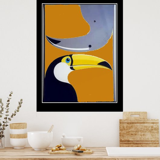 Afrika Vintage Reisposter Poster (Keuken)